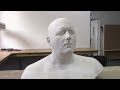 Full Head & Shoulders Lifecast using Alginate and plaster