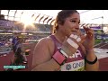 Chase Ealey becomes FIRST EVER American woman to win shot put World title | NBC Sports