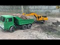 RC Excavator And RC Kama Work