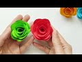 How To Make JISOO Flower 🌹| Paper Flower Making Step By Step, DIY Origami Flower Idea