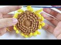 How to Crochet Sunflower Bag | Crochet Flower Bag Tutorial