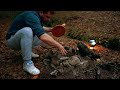 Spider Nylon Shelter Adventure with İsmail: Boiled Chicken in the Forest Part 2! 🏕️🍲 #ismail