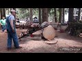 Drag saws in action. (Puget sound antique tractor and machinery show 2019)