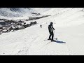 Skiing Blue RHODODENDRON & PETIT COL into Tignes 2100 resort - Apr 2023