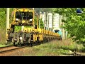 Tren CFR Infrastructură cu Șină de Cale Ferată în Gara Năsăud - 24 Aprilie 2024