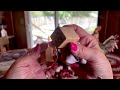 Whispered Show & tell~Wood Block Rubber Stamps! Heavy plastic crinkles~Creaky woven basket~ASMR