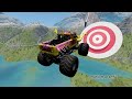 BeamNG Drive Car Crashes | High Speed Monster Truck Jumps #013 | Random BeamNG