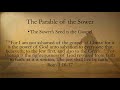 The Parable of the Sower Part 1