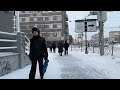 [4K]  Snowfall in Russia Siberia -30°С ❄️Novosibirisk City, Impossible To Walk!