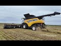 New Holland CR9.90 & CR10.90 harvesting Grass Seed with FD140 & FD241 MacDon Headers | Harvest 2024