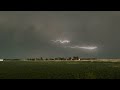 Crazy Lightning Storm in Southwest Kansas with major flooding event in OK Panhandle - June 18, 2024