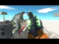 Legendary Godzilla War - Growing Godzilla 2014 VS Super Godzilla, Size Comparison Godzilla