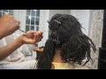 DIY Microlocs Retie Session #1 (4 In. of New Growth) | 4 point rotation