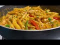 Best Chicken Fajita Pasta With only a few simple ingredients it’s Extremely easy and delicious
