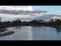 View from Alamosa, Colorado Foot Bridge over the Rio Grande looking South West