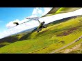 Hang gliding on the Long Mynd, flying an Atos VR+