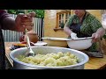 WE COLLECTED TONS OF POTATOES FROM THE GARDEN AND PREPARED FRIED POTATOES (PERASHKI)