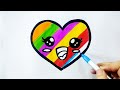How to draw heart ❤️ step. y step very easy drawing for beginners. drawing for kids.