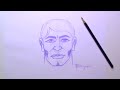 Como desenhar o ROSTO  (vídeo acelerado)   #140