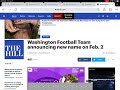 Washington football team reveals their new name on February the second  of this year