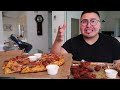 Pizza Friday! Pizza Feast • Dominos Pizza & Wings | eating show