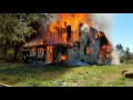 Farmington volunteer fire department training burn 4-1-17 exterior D side view