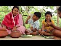 গ্রাম্যপদ্ধতিতে ঘরে পাতা দুই রকম মিষ্টি দই রেসিপি একদম দোকানের মতো || sweet yogurt recipe bengali