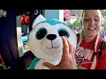 Trying To Win Exclusive Squishmallows from Carnival Games at Cedar Point