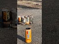 Flame Thrower destroys losing energy drinks