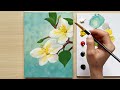 How to paint Magnolia flowers step by step? 🌼