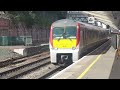 Trains at Shrewsbury on the 25/8/22, including TfW 197102 & WMR 196s testing/training and some tones