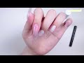 sub) Sparkling Wavy nails! 🌊🦋💗/🇰🇷Korean Nails / Extension Nails / Nail art / Self-nails / ASMR