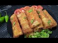 Delicious Rolls with Bread and Chicken | How to cook Bread Rolls with Chicken | Best Bread Roll ASMR