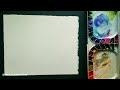 Watercolor Painting NORTHERN LIGHTS/ Aurora Borealis