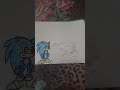 #How to draw Sonic and a beautiful scenery#