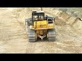 Komatsu D355C, dozer, oto yolda hafriyatta çalışıyor #komatsu #dozervideo #hafriyat