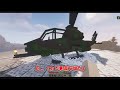 【マイクラ】ヘリと戦車で敵拠点を荒らす動画【ゲリラmod】【Tough as Nails】