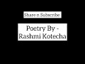 Masi 💜|| Rashmi Kotecha || poetry ||