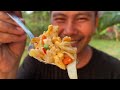 Egg Crispy With Rice Cook Recipe And Eat ! Amazing cooking - Cambodian Food Cooking