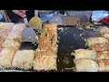 忙しくて素晴らしいお好み焼き屋台