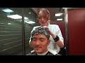 ASMR Japanese barbeshop | Haircut, strong shampoo and head massage