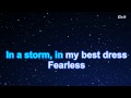 Fearless - Taylor Swift Karaoke【No Guide Melody】