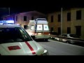 AMBULANZA IN CODICE ROSSO CROCE VERDE PISTOIA E POLIZIA MUNICIPALE COMANDO PISTOIA