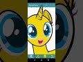 Recoloring an MLP base/flat using Pocket Paint on Android