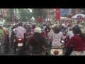 Saigon rush hour traffic