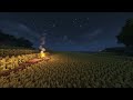 Minecraft relaxing music ambience and campfire sounds to study and relax to