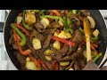 Quick and Easy Pepper Steak Recipe by HomeChef Jill