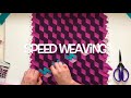 Fabric Weaving: Tumbling Blocks Weave Using Solid Fabric with Mx Domestic