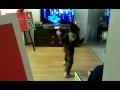 Little boy dancing on Xbox Kinect in Bellevue, WA