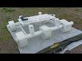 Prefabricated Raft made of PVC Pipes and Styrofoam - HOMEMADE